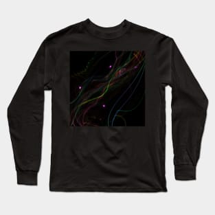 Colorful flames and smoke - Art by Herum Long Sleeve T-Shirt